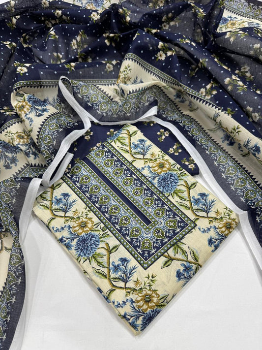 ALMIRAH LAWN 3PCS