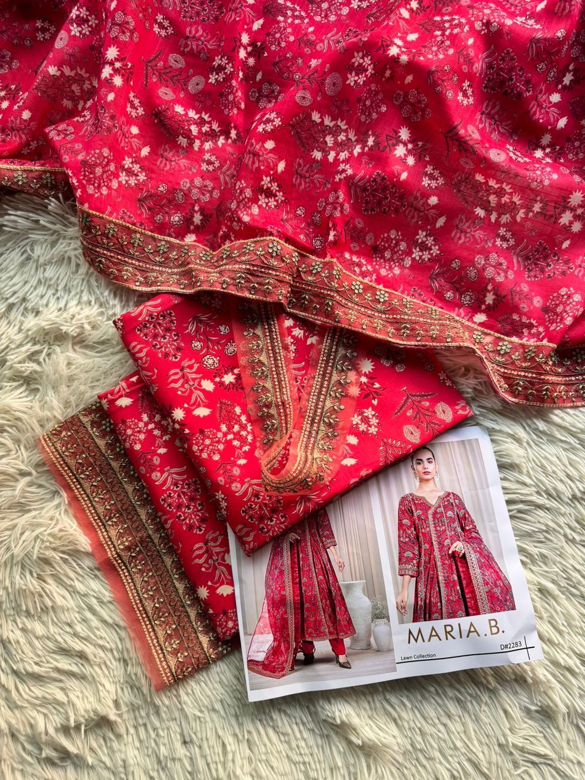 MARIA.B  LAWN Fabric 3Pc